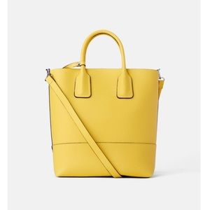 ZARA Tote Shoulder Bag with Zipper Pouch/Purse
